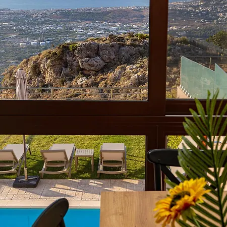 Villa Lia Chania With Private Ecologic Pool And Amazing View! La Canée