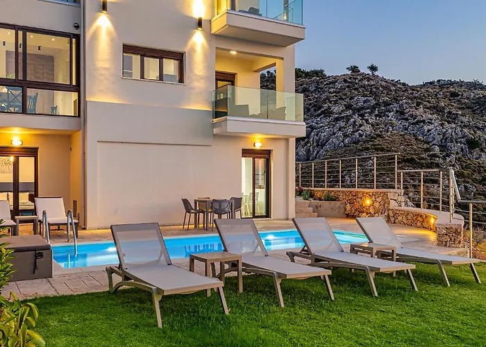 Villa Lia Chania With Private Ecologic Pool And Amazing View! *